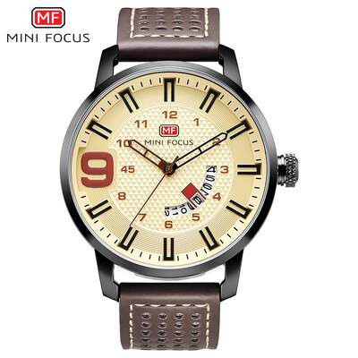 MINI FOCUS MF0154G Men Watch Leather Strap Quartz Movement Simple Wristwatch Time Display Casual Waterproof Clock for Male
MINI FOCUS MF0154G Men Watch Leather Strap Quartz Movement Simple Wristwatch Time Display Casual Waterproof Clock for Male