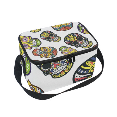 ALAZA Lunch Box Decoractive Pattern Skull Insulated Lunch Bag Large Cooler Tote Bagfor Men Women
ALAZA Lunch Box Decoractive Pattern Skull Insulated Lunch Bag Large Cooler Tote Bagfor Men Women