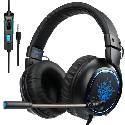 SADES R5 35mm Wired Gaming Headsets Over Ear Game Headphone Noise Canceling Earphone with Microphone Volume Control for PC Laptop
SADES R5 35mm Wired Gaming Headsets Over Ear Game Headphone Noise Canceling Earphone with Microphone Volume Control for PC Laptop
