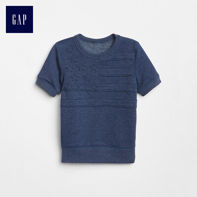 GAP flagship store childrens casual wind&stripes flag pattern short-sleeved sweatshirt 319296 moderate indigo 90cm 18-24 months
GAP flagship store childrens casual wind&stripes flag pattern short-sleeved sweatshirt 319296 moderate indigo 90cm 18-24 months