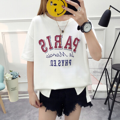 Long Yue Womens 2019 Summer New Short Sleeve T-Shirt Female Korean Loose Top Student Print Letter Bottoming Shirt LWTD191429 White
Long Yue Womens 2019 Summer New Short Sleeve T-Shirt Female Korean Loose Top Student Print Letter Bottoming Shirt LWTD191429 White