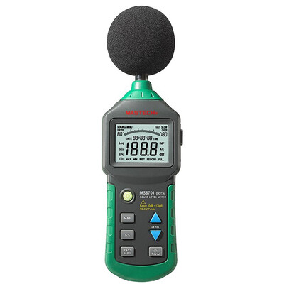MASTECH MS6702 Digital Sound Level Meter Noise Meter dB Decible Meter Tester Temperature Humidity Meter Thermometer
MASTECH MS6702 Digital Sound Level Meter Noise Meter dB Decible Meter Tester Temperature Humidity Meter Thermometer