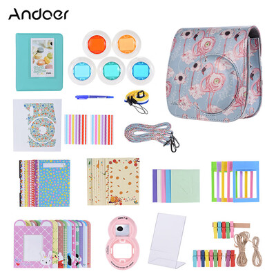 Andoer 14 in 1 Accessories Kit for Fujifilm Instax Mini 9888s with Camera CaseStrapStickerSelfie Lens5Colored FilterAlbu
Andoer 14 in 1 Accessories Kit for Fujifilm Instax Mini 9888s with Camera CaseStrapStickerSelfie Lens5Colored FilterAlbu