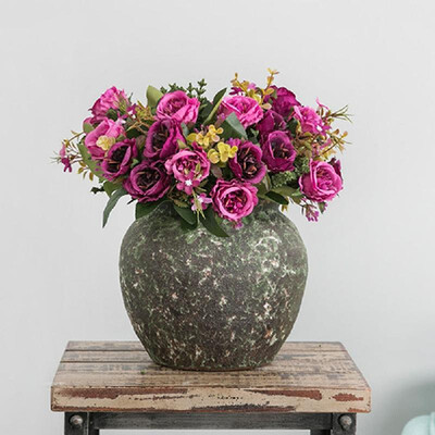 Simulation flower European style bouquet of Maria Rose fake flower wedding layout Amazon home shopping mall potted ornaments blue
Simulation flower European style bouquet of Maria Rose fake flower wedding layout Amazon home shopping mall potted ornaments blue