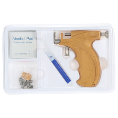 Professional Stainless Steel Safety Ear Nose Navel Body Piercing Gun Tool Kit Set 
Professional Stainless Steel Safety Ear Nose Navel Body Piercing Gun Tool Kit Set