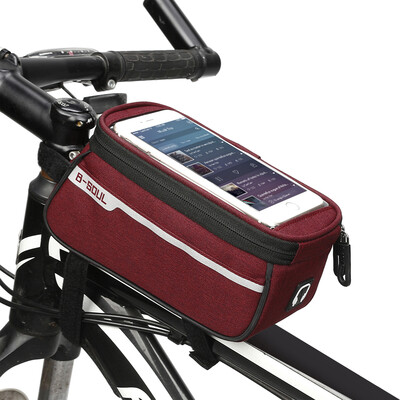 MTB Bicycle Top Tube Phone Bag for 6" Screen Size Bike Front Frame Bag with Headphone Hole
MTB Bicycle Top Tube Phone Bag for 6" Screen Size Bike Front Frame Bag with Headphone Hole