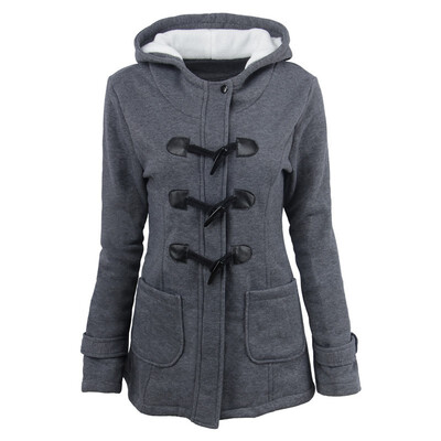 Autumn&winter hooded cotton blend horn leather buckle in the long coat jacket cotton coat women
Autumn&winter hooded cotton blend horn leather buckle in the long coat jacket cotton coat women
