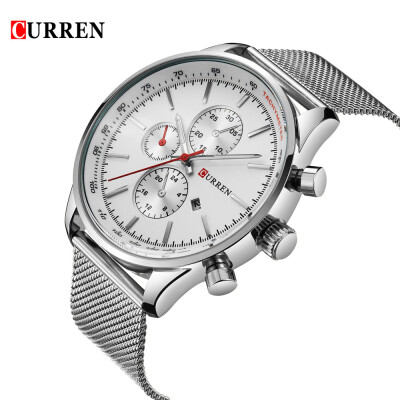 CURREN 2016 Brand Luxury Mens Quartz Casual Watch 30M Daily Water-resistant Man Business Wristwatch W Calendar Watch for Man
CURREN 2016 Brand Luxury Mens Quartz Casual Watch 30M Daily Water-resistant Man Business Wristwatch W Calendar Watch for Man