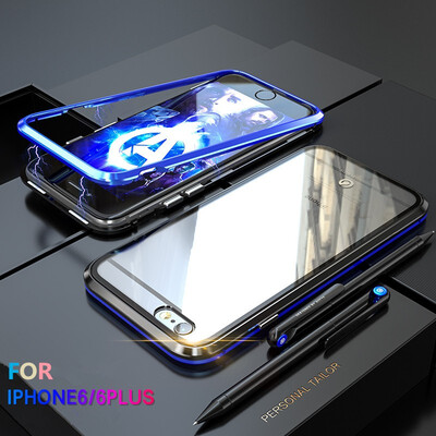 For iPhone 6 6S 6 6S Plus Case Magnetic Adsorption Metal Bumper 9H Tempered Glass Back Cover Slim Hard Shockproof Phone Case
For iPhone 6 6S 6 6S Plus Case Magnetic Adsorption Metal Bumper 9H Tempered Glass Back Cover Slim Hard Shockproof Phone Case