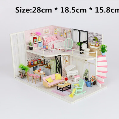 Diy Doll House Creative Building Model Wooden Furniture Assemble Miniature Doll House Toys For Kids Birthday Gifts
Diy Doll House Creative Building Model Wooden Furniture Assemble Miniature Doll House Toys For Kids Birthday Gifts