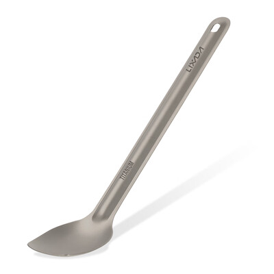 Lixada Titanium Long Handle Spoon Outdoor Portable Dinner Spoon Cutlery Camping Backpacking Picnic