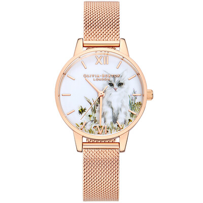 Olivia Burton watch OB watch female cat round steel belt British import fashion new quartz watch 2019 spring&summer new OB16WL76
Olivia Burton watch OB watch female cat round steel belt British import fashion new quartz watch 2019 spring&summer new OB16WL76