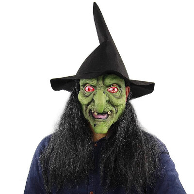 Latex Full Head Scary Green Witch Mask Horror Creepy Mask for Halloween Masquerade Costume Cosplay Party Props
Latex Full Head Scary Green Witch Mask Horror Creepy Mask for Halloween Masquerade Costume Cosplay Party Props