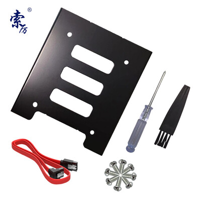 Suoli Solid State Drive Bracket 25 to 35 SSD Installer Kit with Hard Drive BaySATA CablePower Cord ScrewdriverScrewKeyboard Brush SL-T03
Suoli Solid State Drive Bracket 25 to 35 SSD Installer Kit with Hard Drive BaySATA CablePower Cord ScrewdriverScrewKeyboard Brush SL-T03