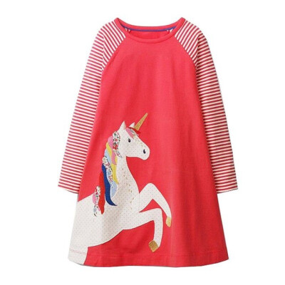 Baby Girls Unicorn Dress Long Sleeve Children Princess Dress Animal Applique Costume for Kids Dresses Girl Clothes
Baby Girls Unicorn Dress Long Sleeve Children Princess Dress Animal Applique Costume for Kids Dresses Girl Clothes