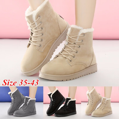 New Fashion Winter Ankle Women Boots Plush Warm Lady Shoe Plus Size Easy Wear Up Girls Snow Boots Size35-43
New Fashion Winter Ankle Women Boots Plush Warm Lady Shoe Plus Size Easy Wear Up Girls Snow Boots Size35-43