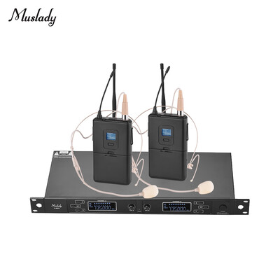 Muslady U-6002 Professional Dual-Channel UHF Wireless Microphone System with 2 Handheld Mics 1 Rack-Mount Receiver for Business
Muslady U-6002 Professional Dual-Channel UHF Wireless Microphone System with 2 Handheld Mics 1 Rack-Mount Receiver for Business