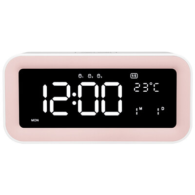 Han Shi Hense creative large screen multi-function electronic alarm clock music three groups of alarm clock snooze luminous electronic alarm table HA91 pink
Han Shi Hense creative large screen multi-function electronic alarm clock music three groups of alarm clock snooze luminous electronic alarm table HA91 pink