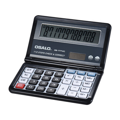Folding Desktop Electronic Calculator 12 Digits 112 Steps Check & Correct Battery & Solar Dual Powered Larger Display for Home Sch
Folding Desktop Electronic Calculator 12 Digits 112 Steps Check & Correct Battery & Solar Dual Powered Larger Display for Home Sch