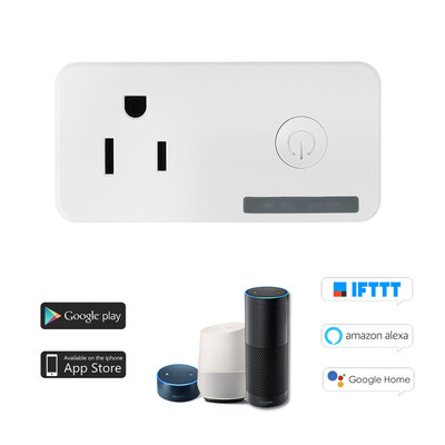 WiFi Smart Plug Mini Smart Socket Support Timing Function Remote Control Voice Control for Amazon Alexa&for Google Home IFTTT
WiFi Smart Plug Mini Smart Socket Support Timing Function Remote Control Voice Control for Amazon Alexa&for Google Home IFTTT