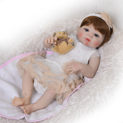 Collectible 23 Inch Reborn Dolls 57 cm Full Silicone Vinyl Newborn Doll Realistic Sleeping Girl Baby Doll Toy Children Present
Collectible 23 Inch Reborn Dolls 57 cm Full Silicone Vinyl Newborn Doll Realistic Sleeping Girl Baby Doll Toy Children Present