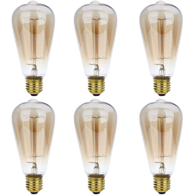 Lightme 6pcs ST64 230V 40W E27 110 - 120LM 19AK Retro Edison Bulb Tungsten Filament Light Bulb
Lightme 6pcs ST64 230V 40W E27 110 - 120LM 19AK Retro Edison Bulb Tungsten Filament Light Bulb