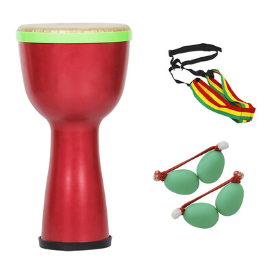 Portable African Drum Djembe Bongo Hand Drum ABS Body 8inch Polyester Drum Head With Egg Shakers Drum Strap
Portable African Drum Djembe Bongo Hand Drum ABS Body 8inch Polyester Drum Head With Egg Shakers Drum Strap