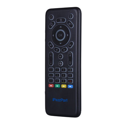 iPazzPort KP81062 Mini Wireless Keyboard Air Mouse 24G IR learning Remote Control with Full Touchpad LED Backlit Rechargable Li-i
iPazzPort KP81062 Mini Wireless Keyboard Air Mouse 24G IR learning Remote Control with Full Touchpad LED Backlit Rechargable Li-i