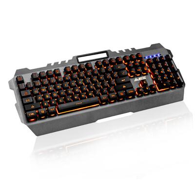 AJAZZ USB Wired Gaming Mechanical Feel Keyboard Yellow Backlight Waterproof Alloy Panel 104 Keys for Gaming Office Black
AJAZZ USB Wired Gaming Mechanical Feel Keyboard Yellow Backlight Waterproof Alloy Panel 104 Keys for Gaming Office Black