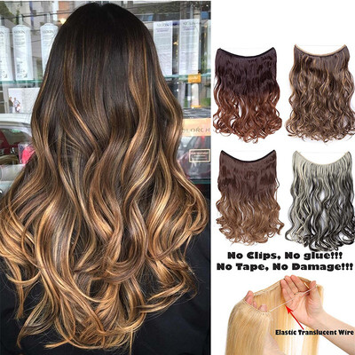 20-22 inches Invisible Wire No Clips in Hair Extensions Secret Fish Line Hairpieces Silky Straight real natural Synthetic
20-22 inches Invisible Wire No Clips in Hair Extensions Secret Fish Line Hairpieces Silky Straight real natural Synthetic