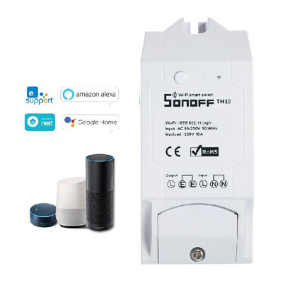 eWeLink TH16 16A3500W Smart Wifi Switch Monitoring Temperature Humidity Wireless Home Automation Kit Works With Amazon Alexa&f
eWeLink TH16 16A3500W Smart Wifi Switch Monitoring Temperature Humidity Wireless Home Automation Kit Works With Amazon Alexa&f