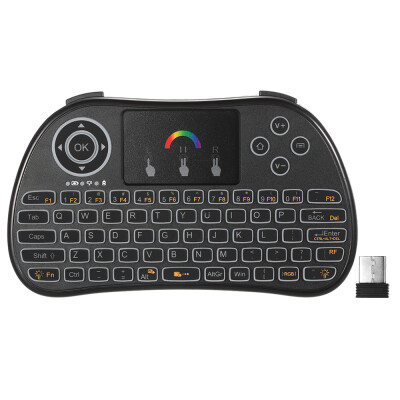 24GHz RGB Colorful Backlit Wireless Keyboard with Touchpad Mouse Remote Control for Android TV BOX HTPC PC
24GHz RGB Colorful Backlit Wireless Keyboard with Touchpad Mouse Remote Control for Android TV BOX HTPC PC