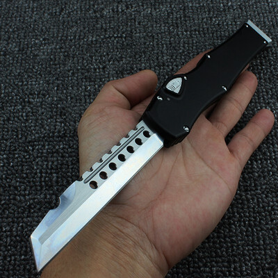 Hot Switchblade Spring Assisted Open Flick Knife OTF Automatic knife Aviation Aluminum handle Knives camping Tactical gear hand t
Hot Switchblade Spring Assisted Open Flick Knife OTF Automatic knife Aviation Aluminum handle Knives camping Tactical gear hand t