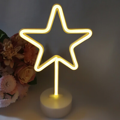 FlamingoCactusMoonHeartAngelStarLightning Neon Signs LED Light with Holder Base for Party Supplies Removable Home Table Deco
FlamingoCactusMoonHeartAngelStarLightning Neon Signs LED Light with Holder Base for Party Supplies Removable Home Table Deco