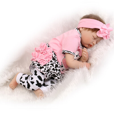 Reborn Boy And Girl Baby DollSilicone Body Smiling Baby Doll With Clothes 22inch 55cm Lifelike Cute Gifts Toy for Baby Kids Childr
Reborn Boy And Girl Baby DollSilicone Body Smiling Baby Doll With Clothes 22inch 55cm Lifelike Cute Gifts Toy for Baby Kids Childr