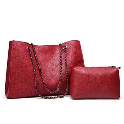 2Pcs Sets Bag Women Leather Handbag Luxury Female Shoulder Bags Designer Big Crossbody Bags For Women 2019 Famous Brand Tote Sac