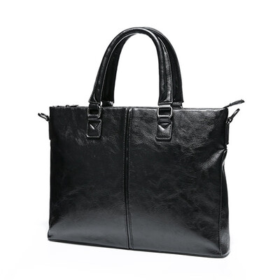 Shozafia Leather Business Bag Portable Handbag Black PU Tote Bag 
Shozafia Leather Business Bag Portable Handbag Black PU Tote Bag