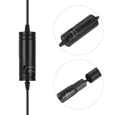 Mini Lapel Lavalier Clip-on Microphone Wired Condenser Mic Supports Smartphone Camera Mode for iPhone iPad Android Mobile Phone D
Mini Lapel Lavalier Clip-on Microphone Wired Condenser Mic Supports Smartphone Camera Mode for iPhone iPad Android Mobile Phone D