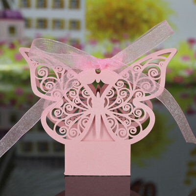 20 PCS Laser Cut Delicate Carved Butterfly Elegant Candy Boxes with Ribbon for Party Birthday Wedding Banquet Kindergarten Bridal
20 PCS Laser Cut Delicate Carved Butterfly Elegant Candy Boxes with Ribbon for Party Birthday Wedding Banquet Kindergarten Bridal