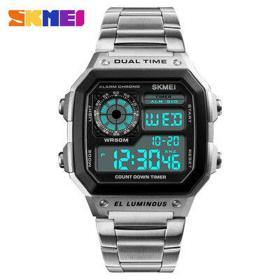SKMEI Top Luxury Fashion Sport Watch Men 5Bar Waterproof Watches Stainless Steel Strap Digital Watch reloj hombre 1335
SKMEI Top Luxury Fashion Sport Watch Men 5Bar Waterproof Watches Stainless Steel Strap Digital Watch reloj hombre 1335