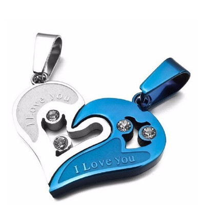 I love you 1 pair of mens&womens stainless steel chain black heart couple necklace fashion trend matching pendant pendant
I love you 1 pair of mens&womens stainless steel chain black heart couple necklace fashion trend matching pendant pendant