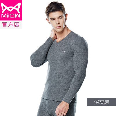 Cat Man MiiOW thermal underwear men&women Qiuyi Qiuku warm clothes cotton Shut down thick round neck men&women based bottoming shirt V suit fashion warm clothes dark gray V-neck male
Cat Man MiiOW thermal underwear men&women Qiuyi Qiuku warm clothes cotton Shut down thick round neck men&women based bottoming shirt V suit fashion warm clothes dark gray V-neck male