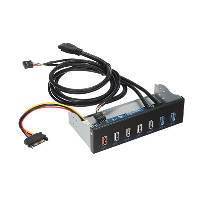 Front Panel USB 30 Hub 7-Ports Included 1 Fast Charging 4 USB 20 2 USB 30 For PC USB Flash Drives with 19 Pin SATA Power Connec
Front Panel USB 30 Hub 7-Ports Included 1 Fast Charging 4 USB 20 2 USB 30 For PC USB Flash Drives with 19 Pin SATA Power Connec