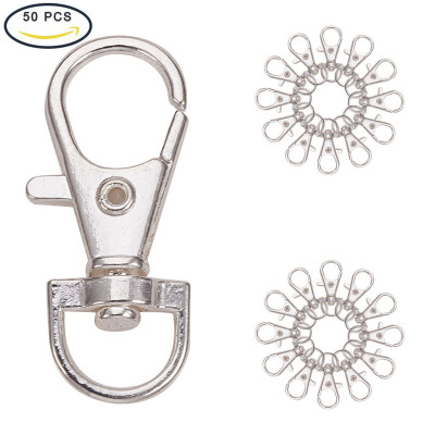 PH PANDAHALL 50pcs Alloy Lobster Clasps Swivel Lobster Claw Clasps&Swivel Snap Hook
PH PANDAHALL 50pcs Alloy Lobster Clasps Swivel Lobster Claw Clasps&Swivel Snap Hook