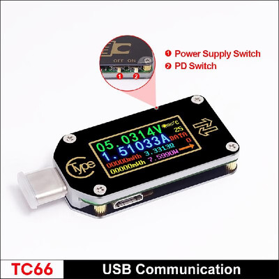 HD Type-C Color Display PD Trigger USB Voltmeter Ammeter Voltage 2-way Measurement Current Meter Multimeter USB Tester
HD Type-C Color Display PD Trigger USB Voltmeter Ammeter Voltage 2-way Measurement Current Meter Multimeter USB Tester
