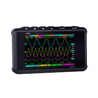 Mini DS213 Digital Ultralight Oscilloscope USB Rechargeable Handheld Oscilloscope Kit of 15MHz Analog Bandwidth 100M Sampling Rate
Mini DS213 Digital Ultralight Oscilloscope USB Rechargeable Handheld Oscilloscope Kit of 15MHz Analog Bandwidth 100M Sampling Rate