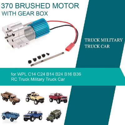 370 Brushed Motor with Metal Gear Box for WPL C14 C24 B14 B24 B16 B36 JJRC Q60 Q61 Q62 Q63 Q64 Q65 RC Truck Military Truck Car
370 Brushed Motor with Metal Gear Box for WPL C14 C24 B14 B24 B16 B36 JJRC Q60 Q61 Q62 Q63 Q64 Q65 RC Truck Military Truck Car