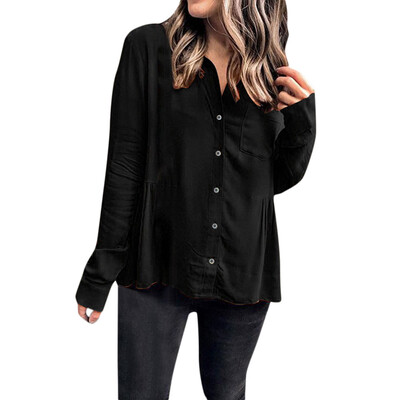Starmoon Women Casual Solid Button Up Button Front Ruffled Pleats Pocket Shirt Top Blouse
Starmoon Women Casual Solid Button Up Button Front Ruffled Pleats Pocket Shirt Top Blouse