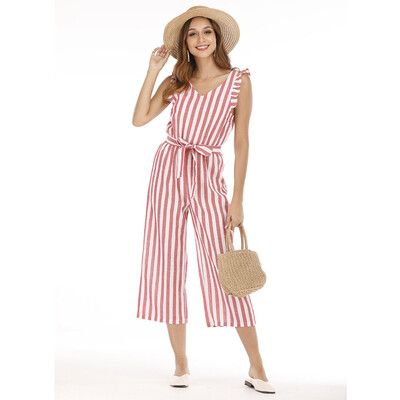 Starmoon Womens Summer Lady Striped Sleeveless Long Trouser Playsuits Jumpsuit Rompers
Starmoon Womens Summer Lady Striped Sleeveless Long Trouser Playsuits Jumpsuit Rompers