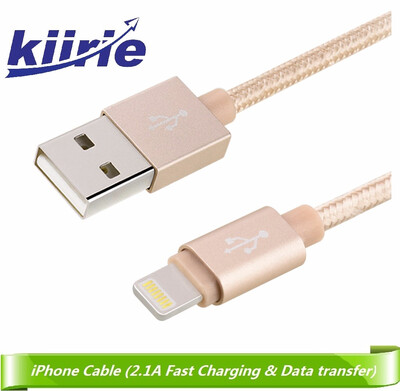 iPhone Cable 1M33FT Nylon Braided Syncing&Charging USB Cables Charger Cord for iPhone iPad iPod - Tyrant Gold
iPhone Cable 1M33FT Nylon Braided Syncing&Charging USB Cables Charger Cord for iPhone iPad iPod - Tyrant Gold